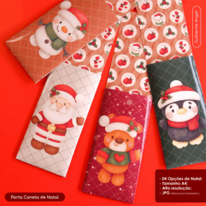 Porta Caneta de Natal